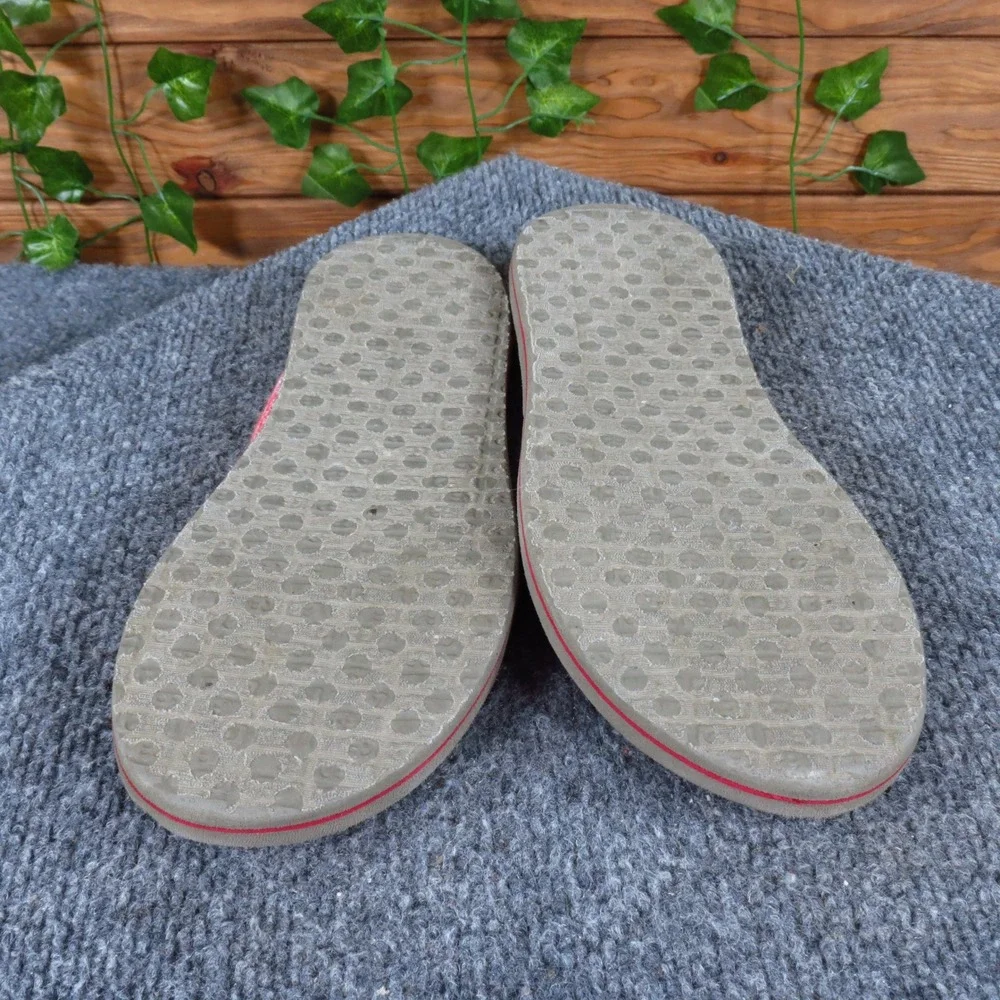 Sanuk‎ Donna Girls Loafer Slip On Shoe Size 4Y Casual Comfort Pink White Marl
